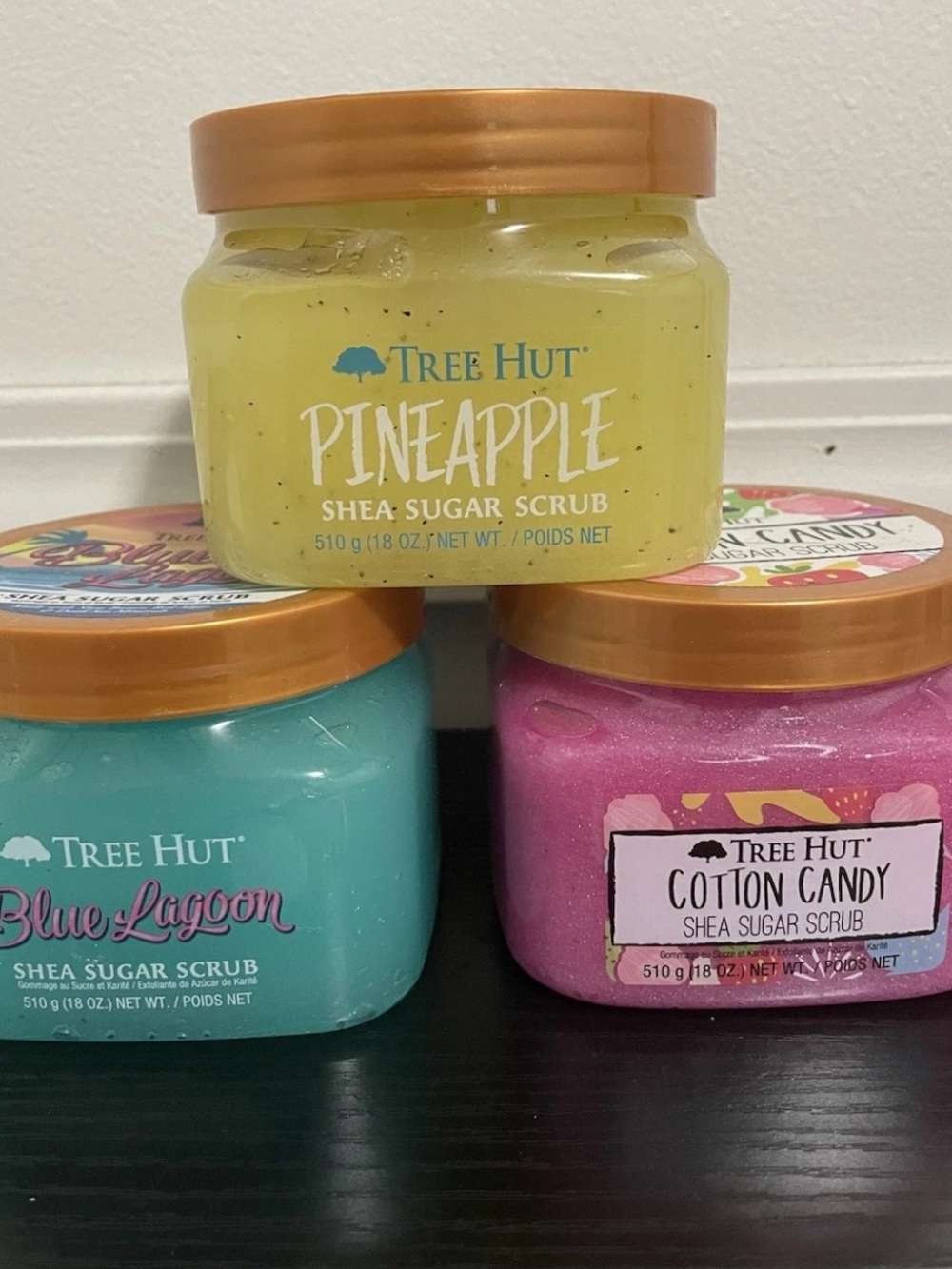 3 Set Tree Hut Body Scrubs 18oz